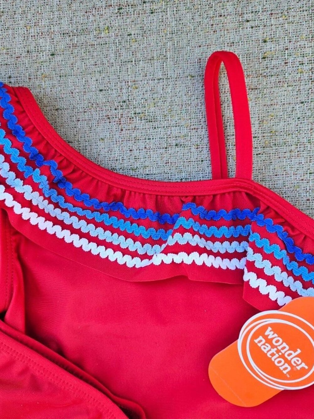 Wonder Nation Toddler Girls Swimsuit Ruffle Tankini Swim Set 2-Piece Size 4T NWT - Picture 5 of 12